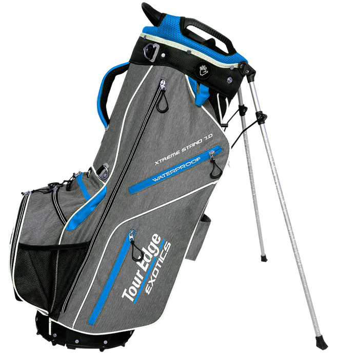 Tour Edge Exotics Xtreme 7.0 Womens Golf Stand Bag Blue Grey