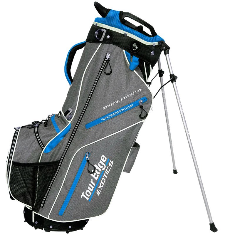 Load image into Gallery viewer, Tour Edge Exotics Xtreme 7.0 Womens Golf Stand Bag Blue Grey
