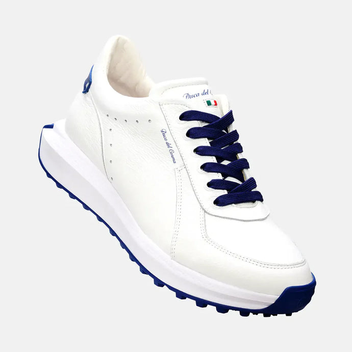 Duca Del Cosma Verona Spikeless Womens Golf Shoes - White Blue
