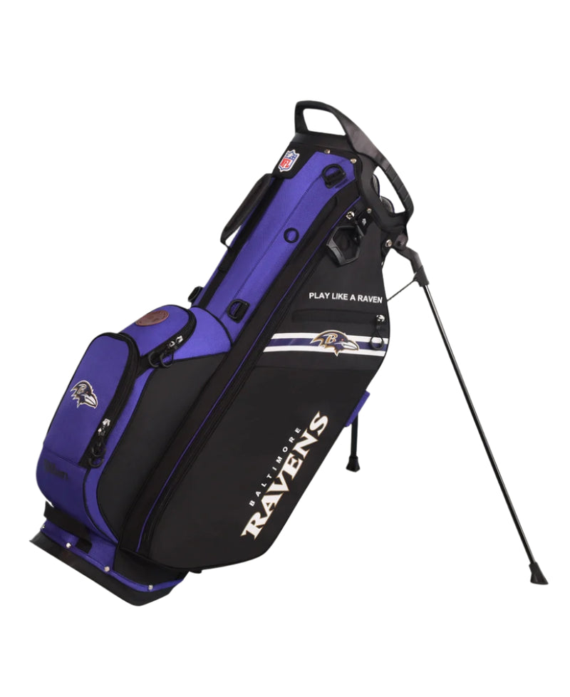 Load image into Gallery viewer, Wilson Baltimore Ravens NFL Stand Golf Bag
