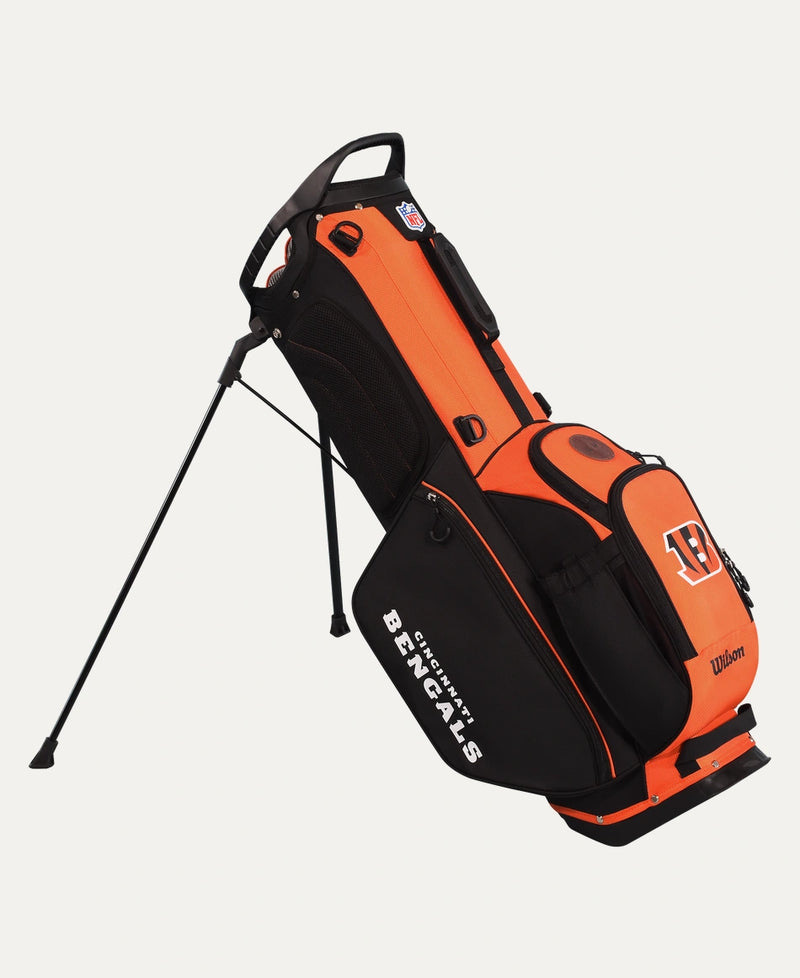 Load image into Gallery viewer, Wilson Cincinnati Bengals NFL Golf Bags - Stand &amp; Cart
