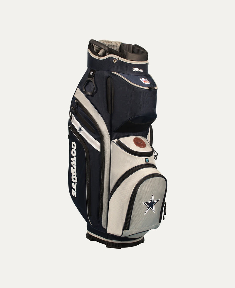 Load image into Gallery viewer, Wilson Dallas Cowboys NFL Golf Bag - Stand &amp; Cart
