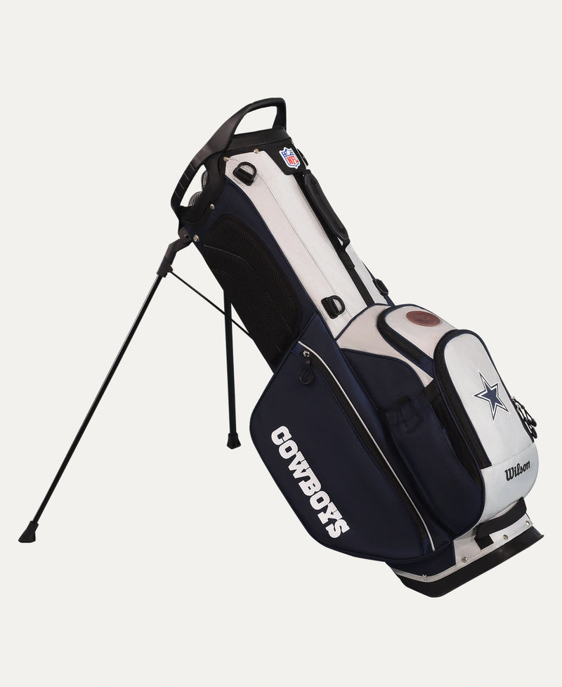 Load image into Gallery viewer, Wilson Dallas Cowboys NFL Golf Bag - Stand &amp; Cart
