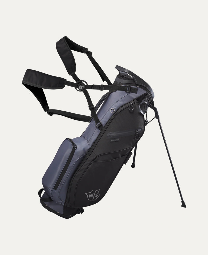 Load image into Gallery viewer, Wilson Staff EXO Lite Golf Stand Bag - Black / Charcoal
