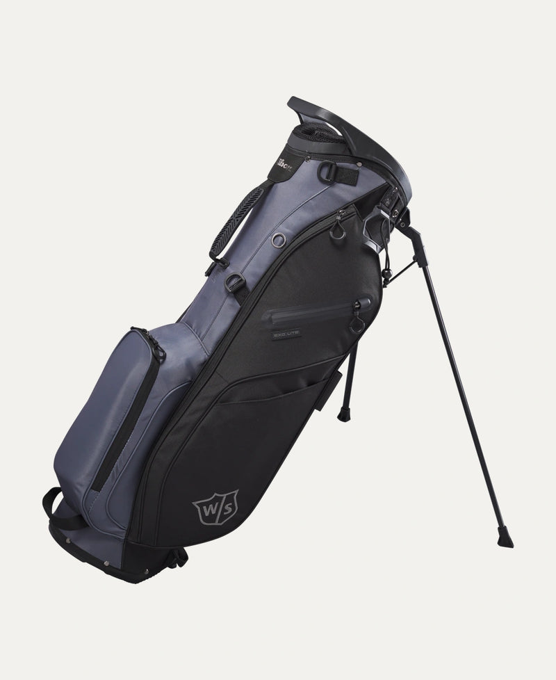 Load image into Gallery viewer, Wilson Staff EXO Lite Golf Stand Bag - Black / Charcoal
