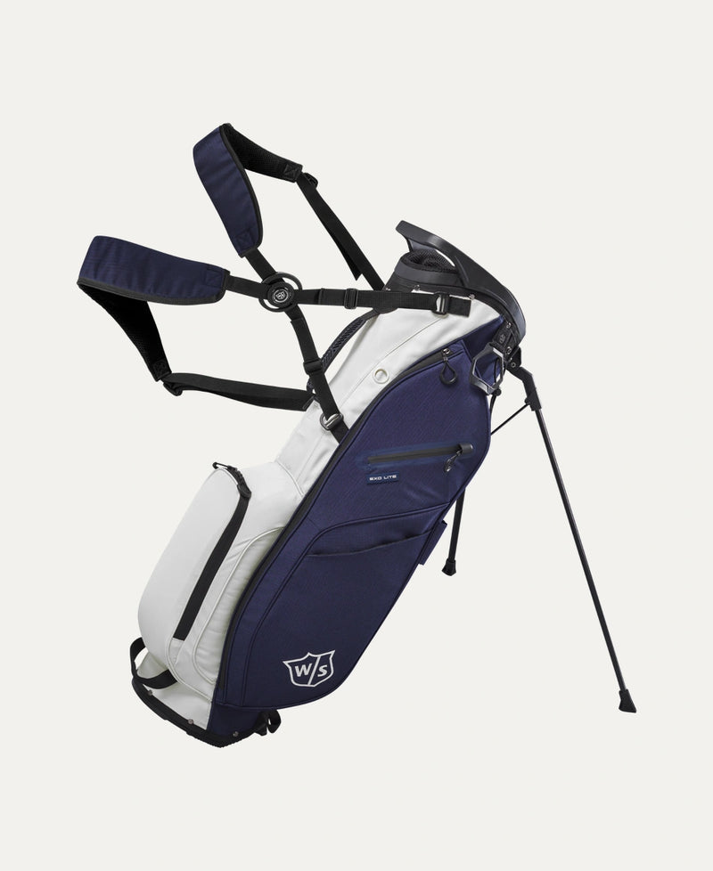 Load image into Gallery viewer, Wilson Staff EXO Lite Golf Stand Bag - Navy / White
