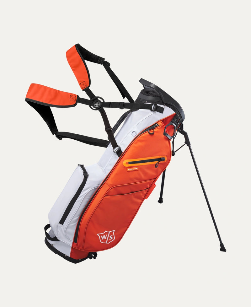 Load image into Gallery viewer, Wilson Staff EXO Lite Golf Stand Bag - Orange / Cream / Black
