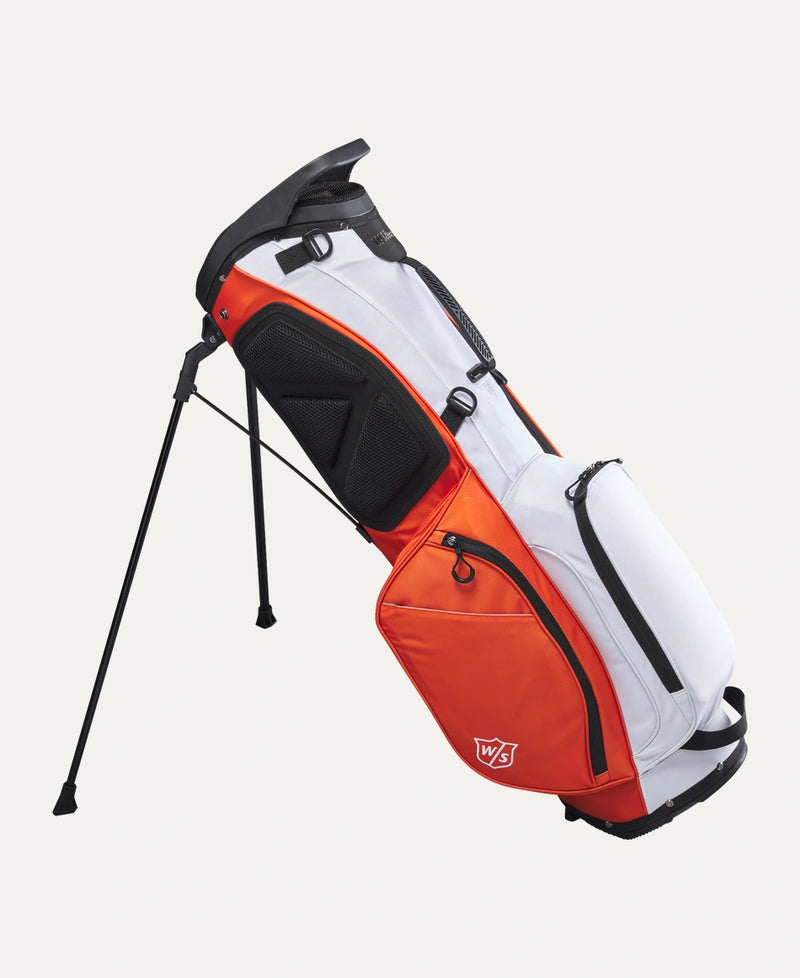 Load image into Gallery viewer, Wilson Staff EXO Lite Golf Stand Bag - Orange / Cream / Black
