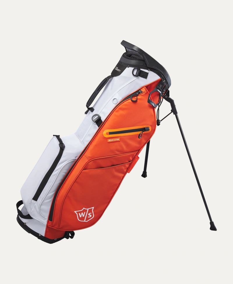 Load image into Gallery viewer, Wilson Staff EXO Lite Golf Stand Bag - Orange / Cream / Black
