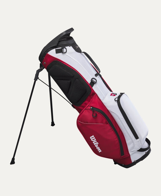 Wilson Staff EXO Lite Golf Stand Bag - Red / White / Black