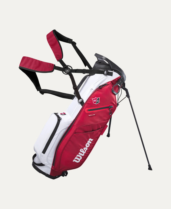 Wilson Staff EXO Lite Golf Stand Bag - Red / White / Black