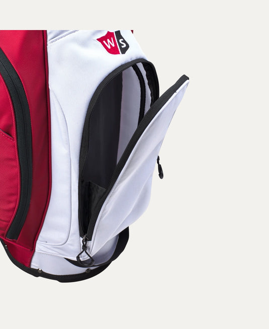 Wilson Staff EXO Lite Golf Stand Bag - Red / White / Black