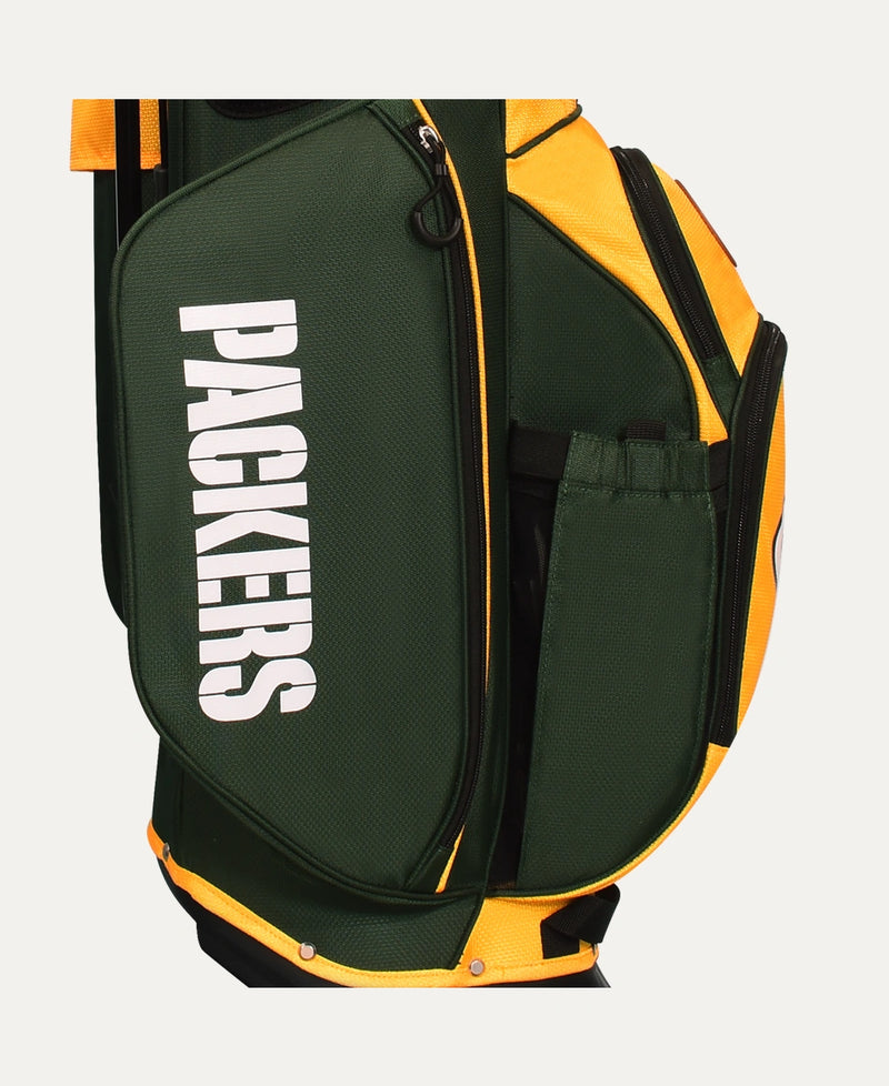 Load image into Gallery viewer, Wilson Green Bay Packers NFL Golf Bags - Stand &amp; Cart
