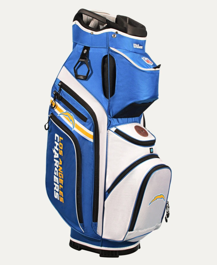 Load image into Gallery viewer, Wilson Los Angeles Chargers NFL Golf Bag - Stand &amp; Cart
