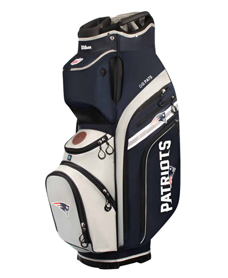 Load image into Gallery viewer, Wilson New England Patriots NFL Cart Golf Bag
