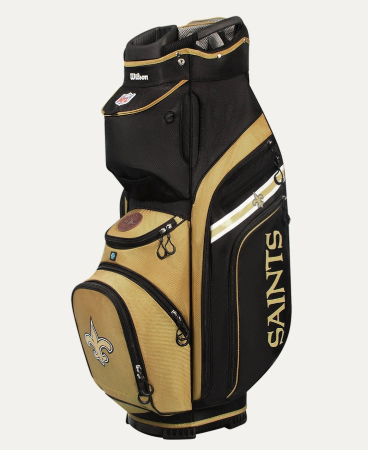 Load image into Gallery viewer, Wilson New Orleans Saints NFL Cart Golf Bag
