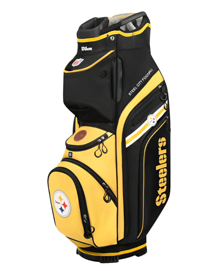 Load image into Gallery viewer, Wilson Pittsburgh Steelers NFL Cart Golf Bag
