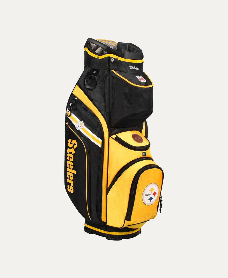 Load image into Gallery viewer, Wilson Pittsburgh Steelers NFL Golf Bags - Stand &amp; Cart
