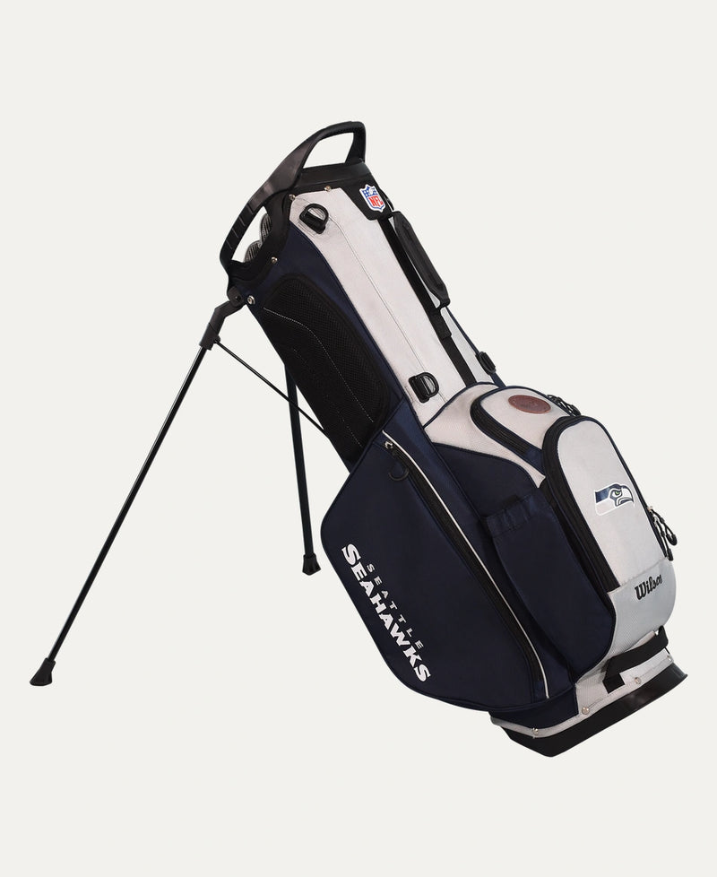 Load image into Gallery viewer, Wilson Seattle Seahawks NFL Golf Bags - Stand &amp; Cart
