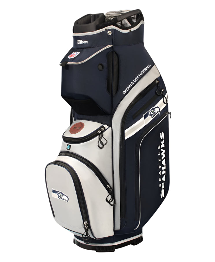 Load image into Gallery viewer, Wilson Seattle Seahawks NFL Cart Golf Bag
