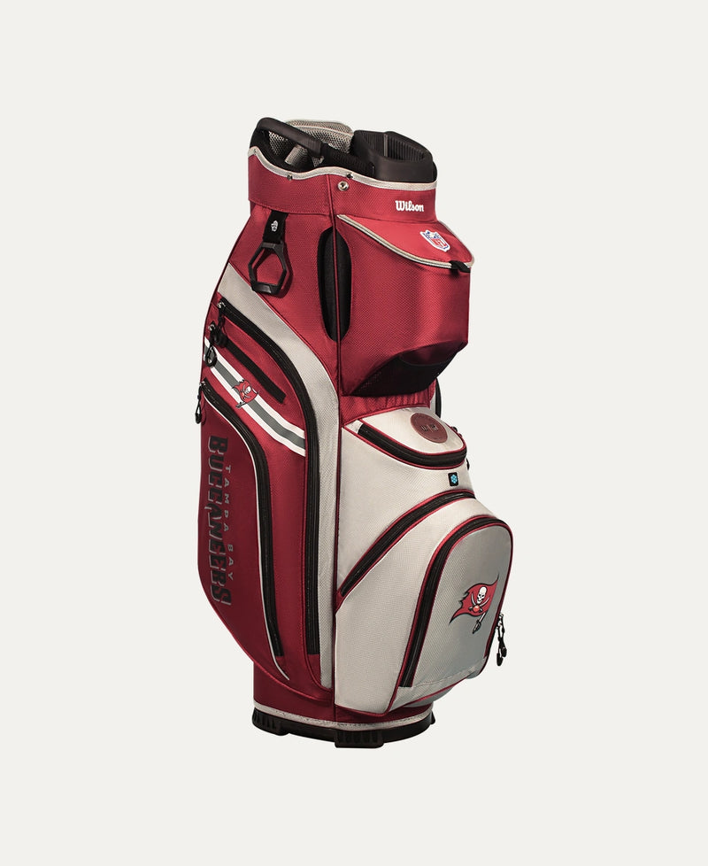 Load image into Gallery viewer, Wilson Tampa Bay Buccaneers NFL Golf Bags: Stand &amp; Cart
