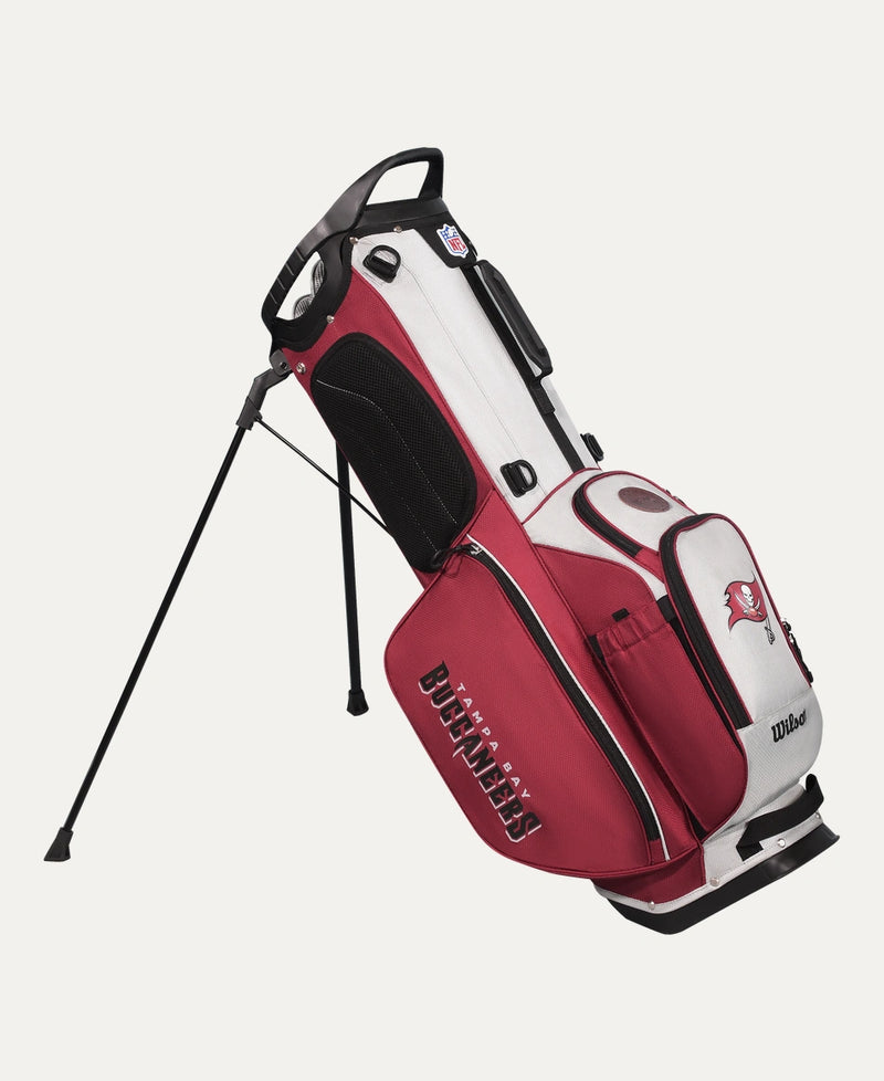 Load image into Gallery viewer, Wilson Tampa Bay Buccaneers NFL Golf Bags: Stand &amp; Cart
